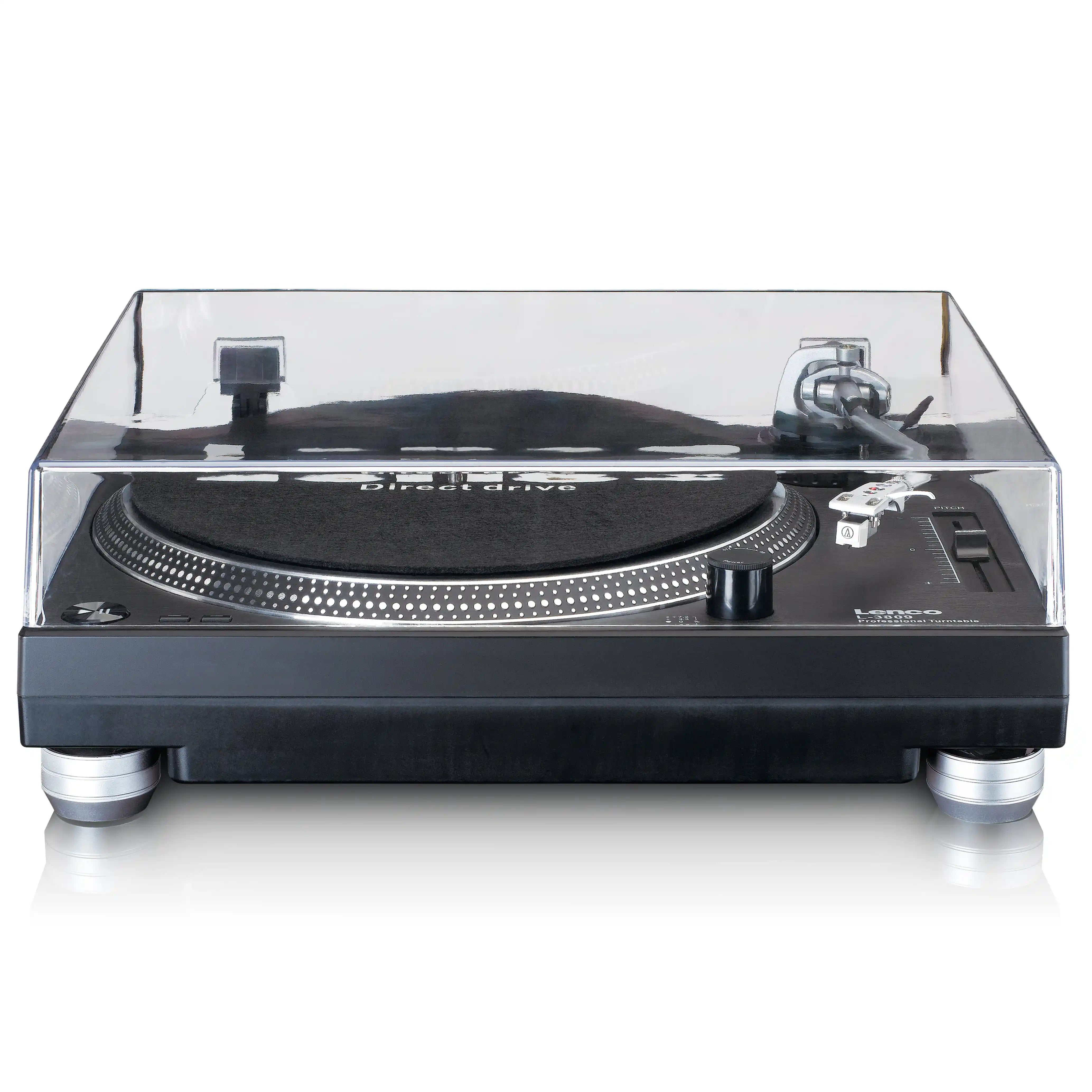 Lenco L3809 Direct Drive Turntables | Black | Metallic