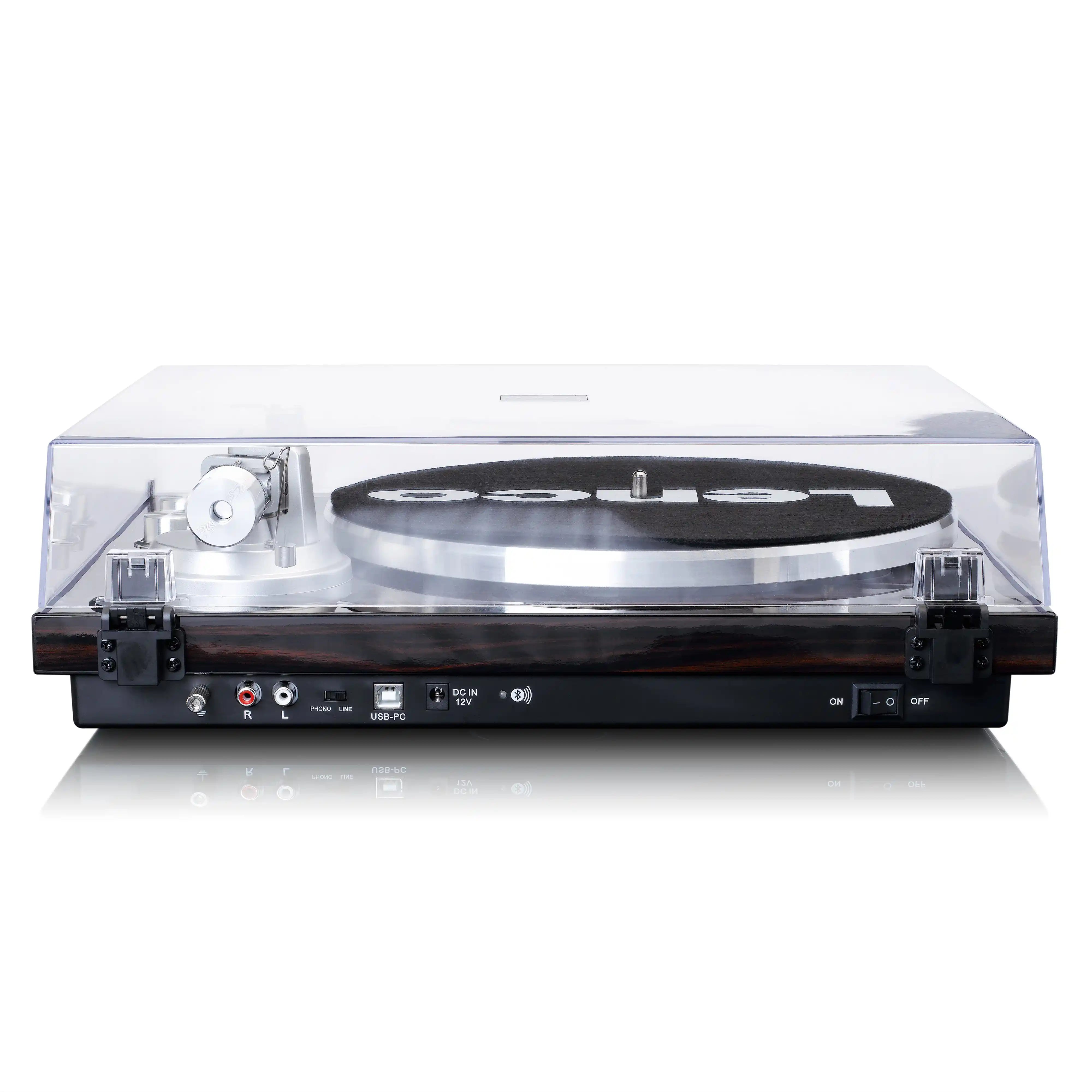 Lenco LBT-188 Bluetooth and USB Turntable - Walnut | Pine