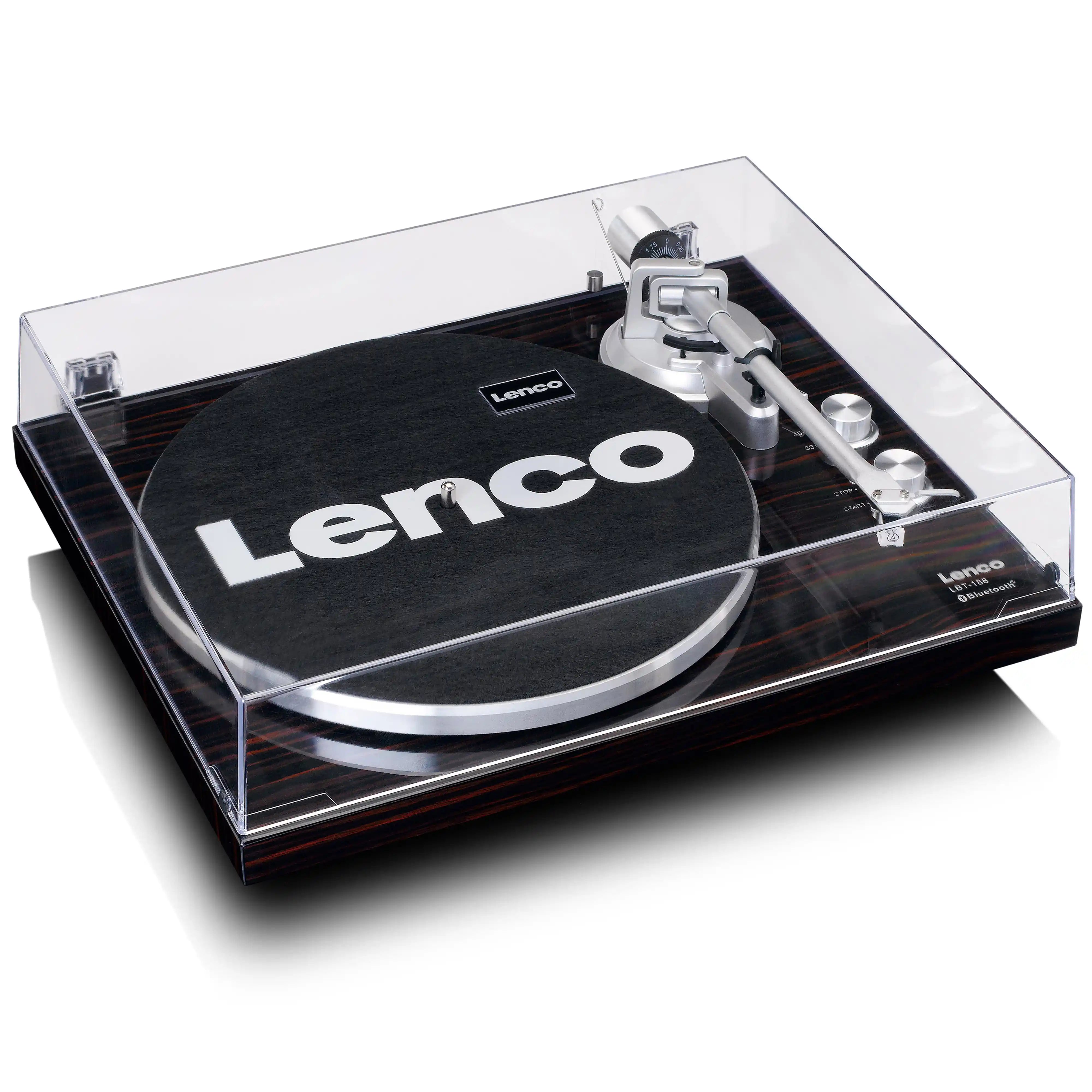 Lenco LBT-188 Bluetooth and USB Turntable - Walnut | Pine