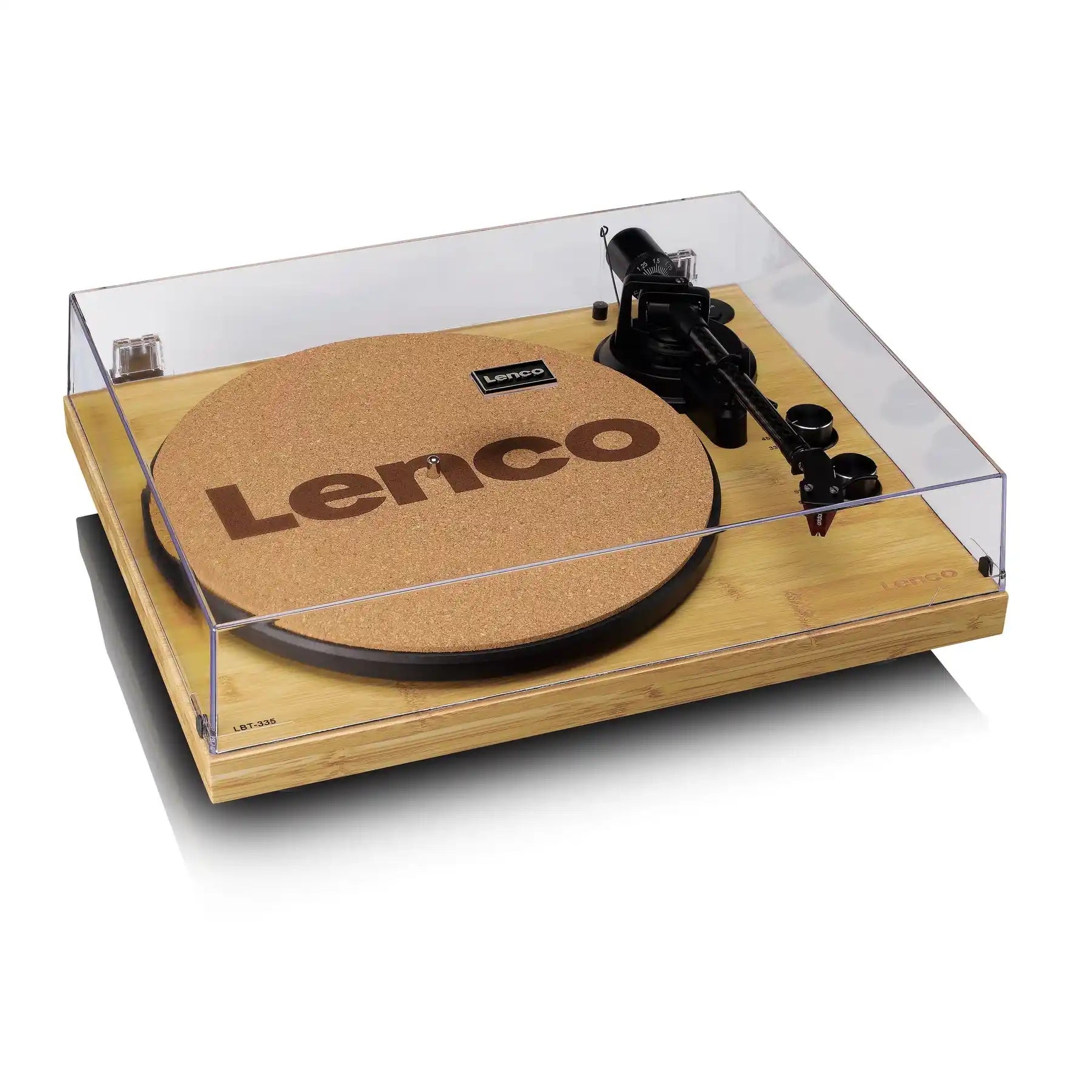 Lenco LBT-335BA Bamboo Bluetooth Turntable with Oroton 2M Red Cartridge