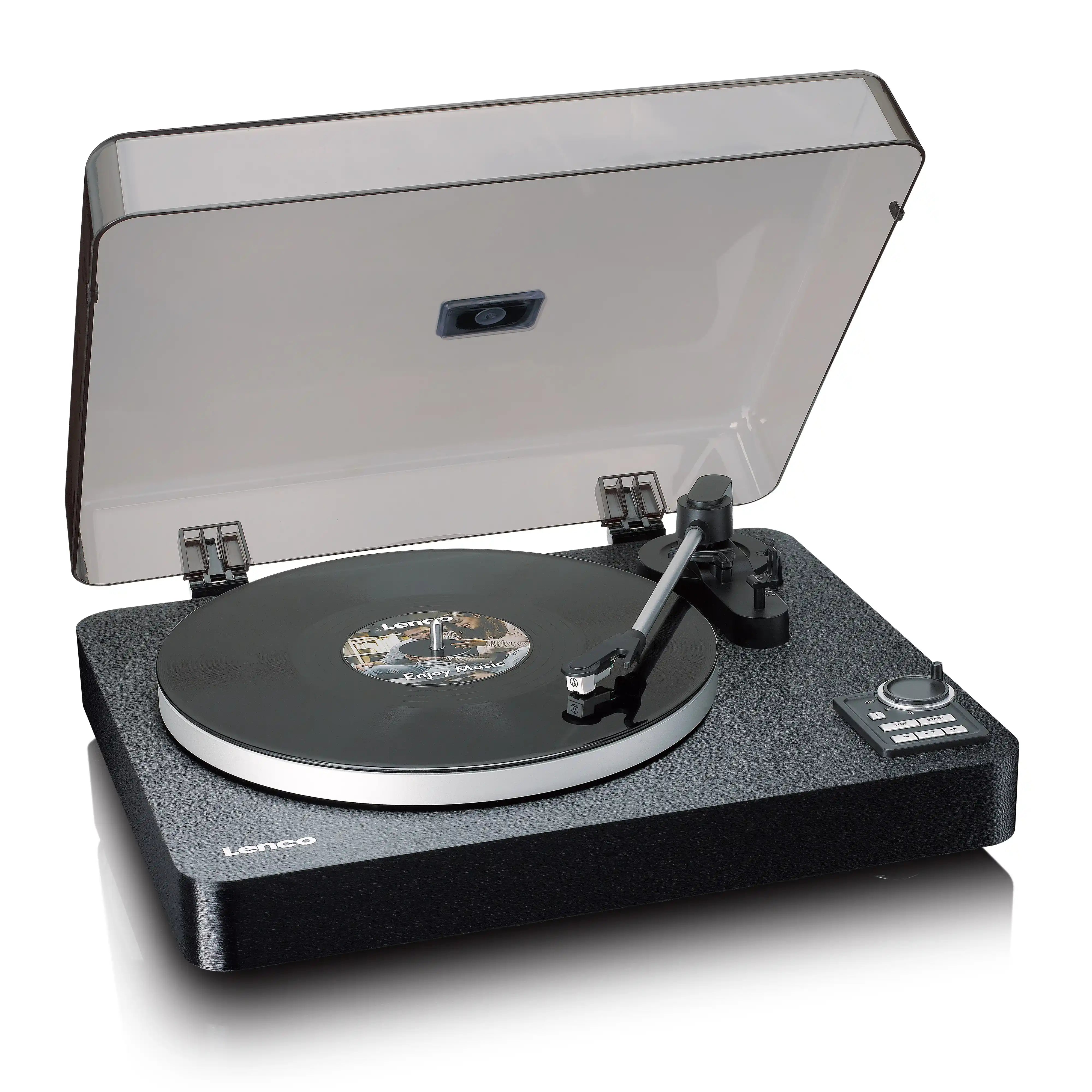 Lenco LBTA-165WD Fully Automatic Turntable with Bluetooth & USB Port - Wood