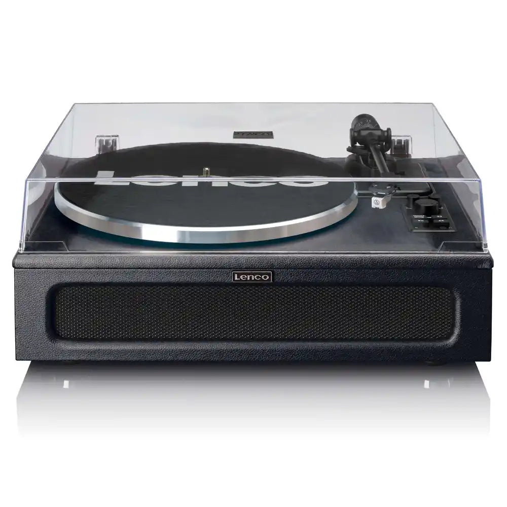 Lenco LS-430 Leather Turntable with 4 built-in bluetooth speakers 50W RMS