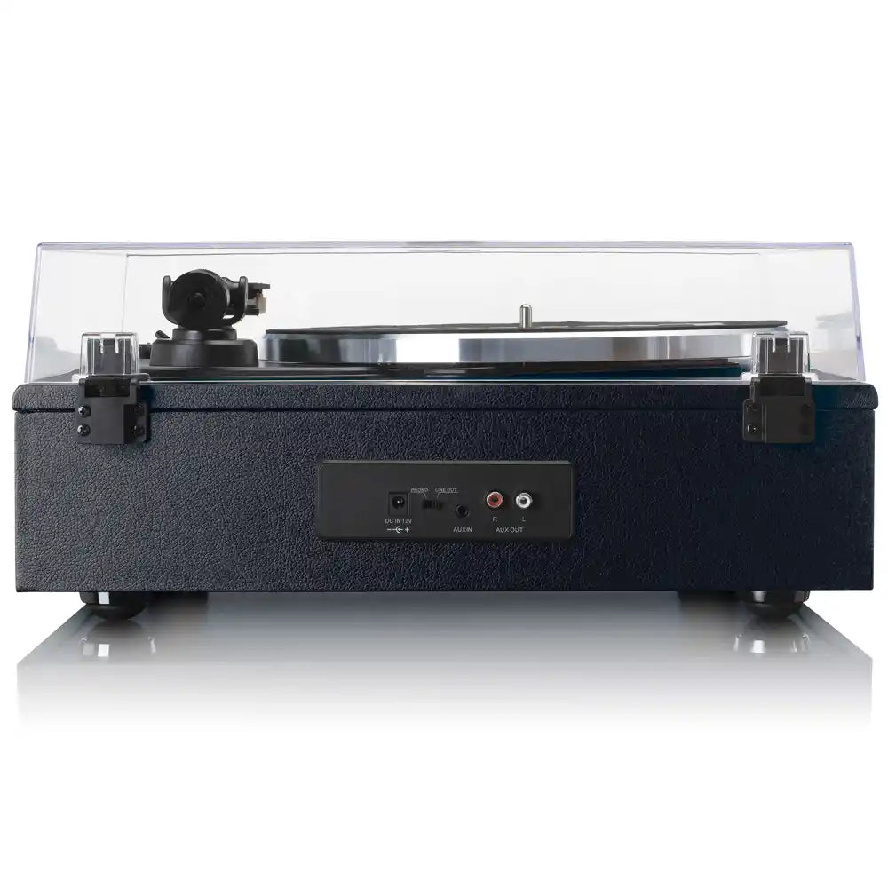 Lenco LS-430 Leather Turntable with 4 built-in bluetooth speakers 50W RMS