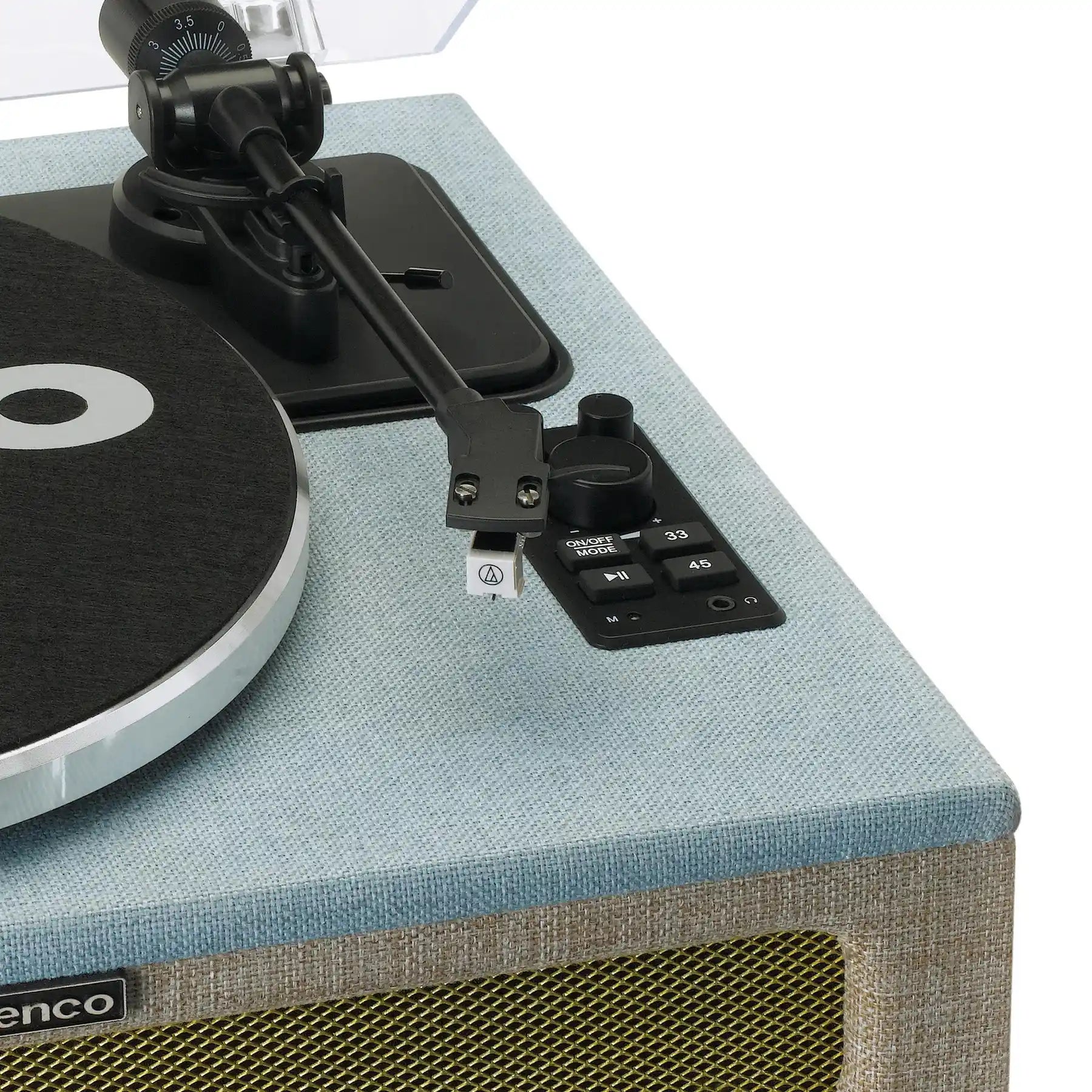 Lenco LS-440 Fabric Turntable with 4 built-in bluetooth speakers 50W RMS - Blue