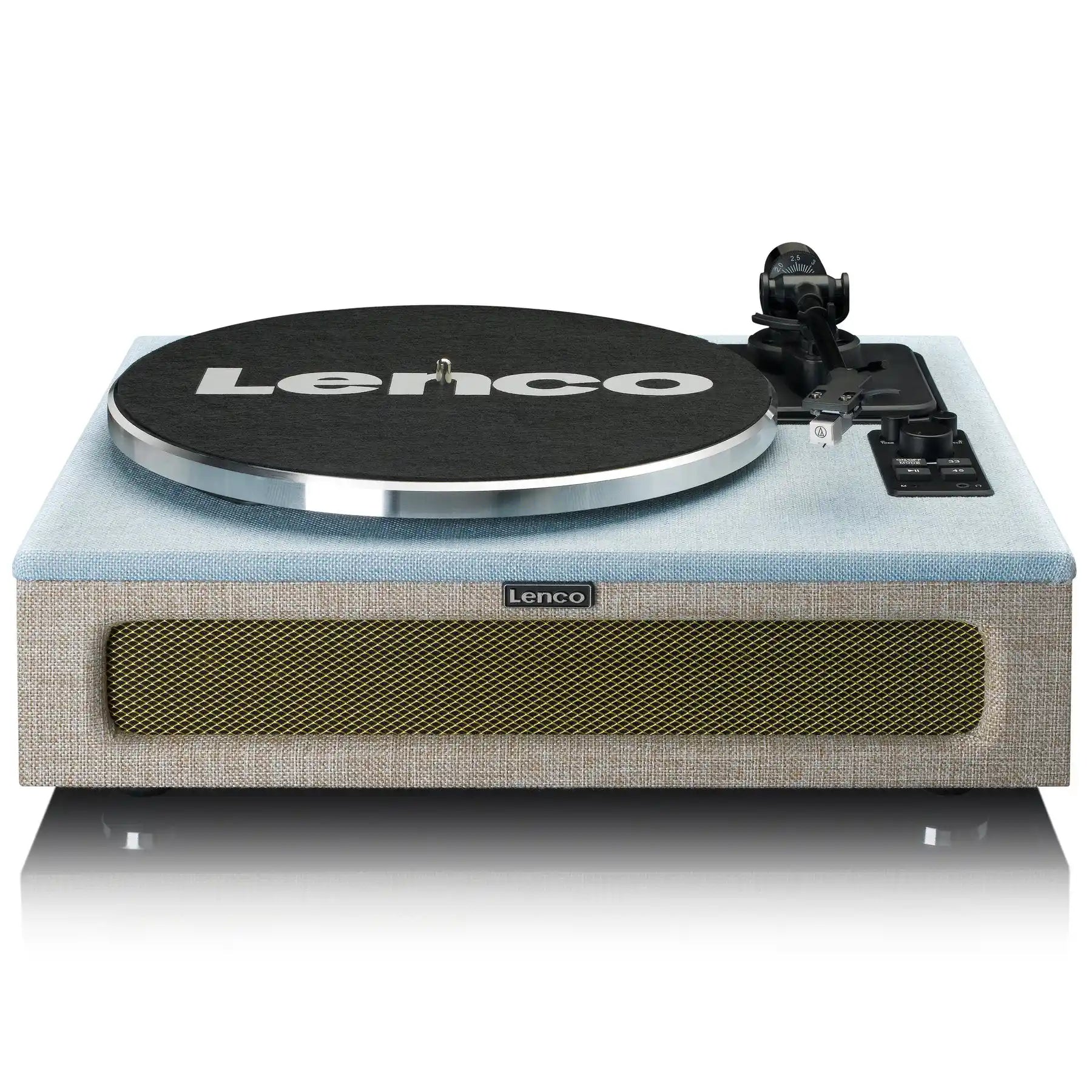 Lenco LS-440 Fabric Turntable with 4 built-in bluetooth speakers 50W RMS - Blue