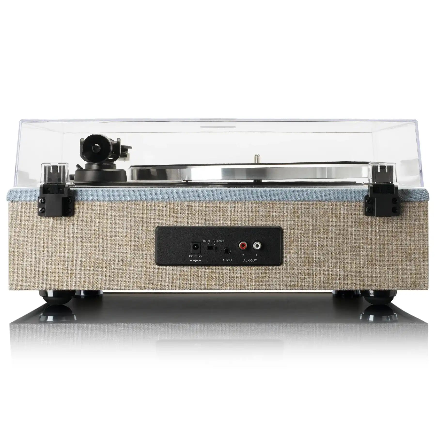 Lenco LS-440 Fabric Turntable with 4 built-in bluetooth speakers 50W RMS - Blue