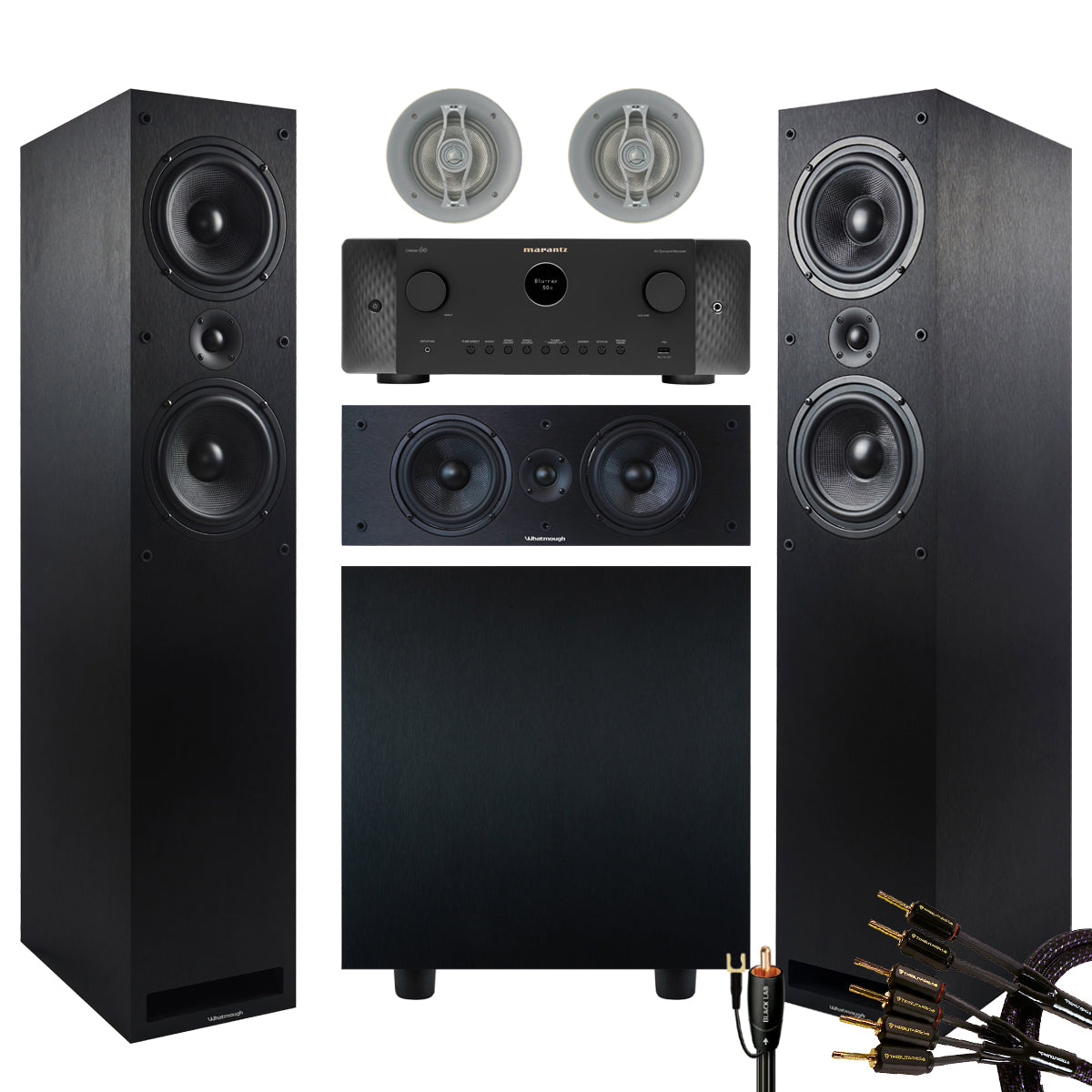 Whatmough Emotion 5.1 speakers Pack with Marantz CINEMA60 AV Receiver