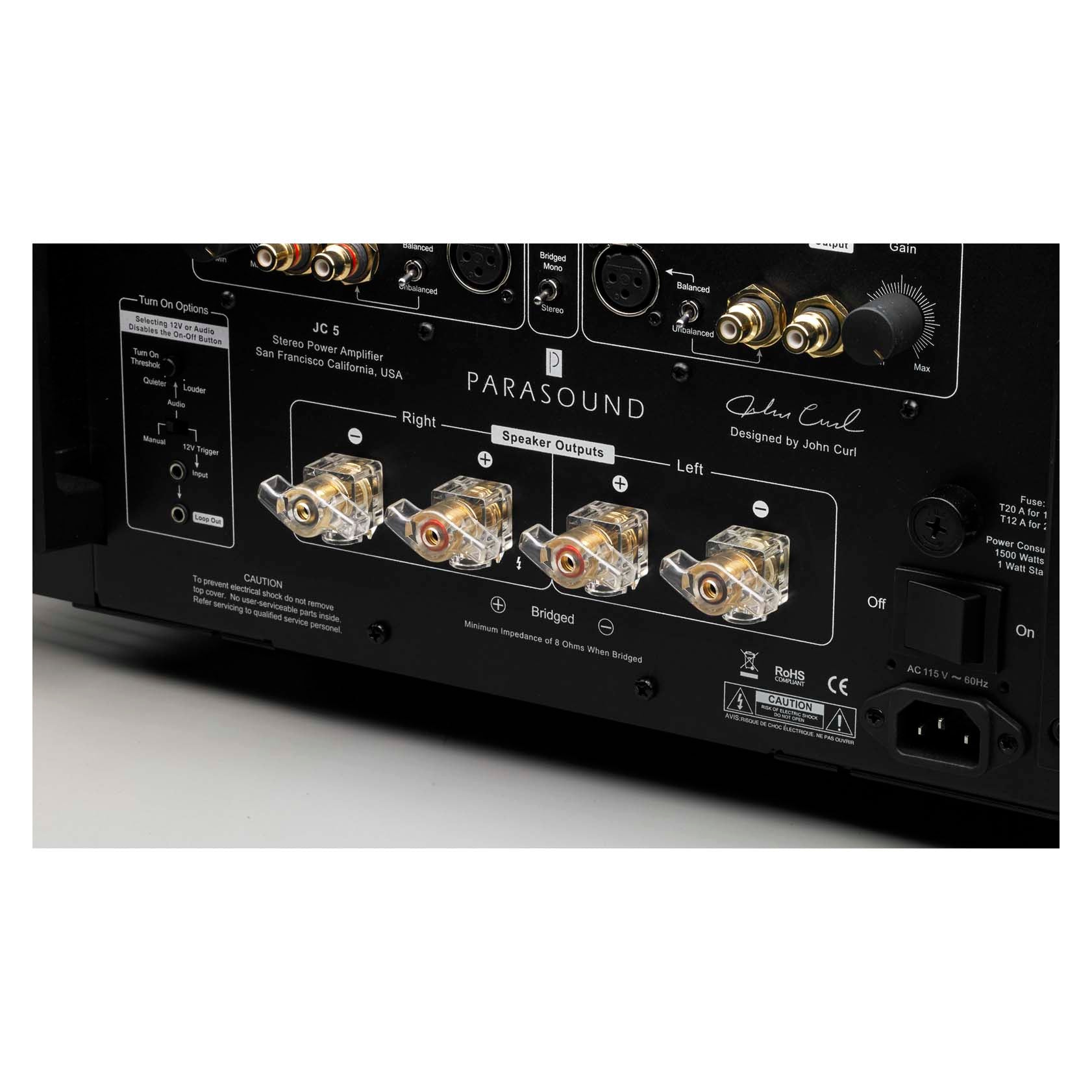 Parasound HALO JC5 2CH Power Amplifier - Black