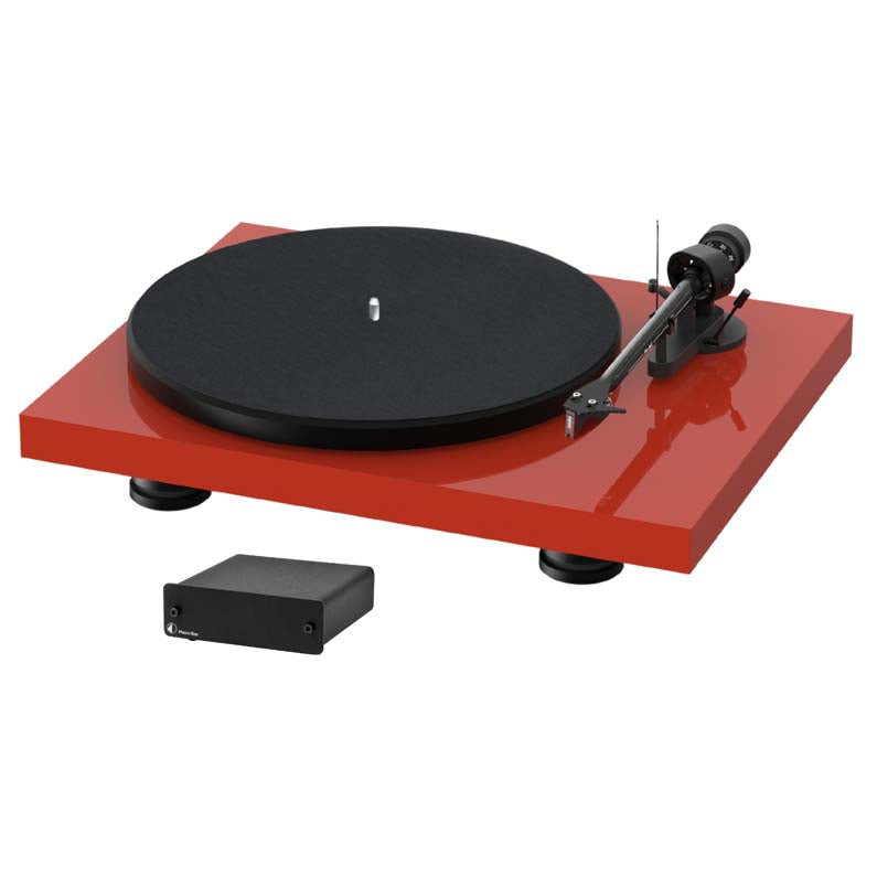 Pro-Ject Debut Carbon EVO + Phono Box - High Gloss Red