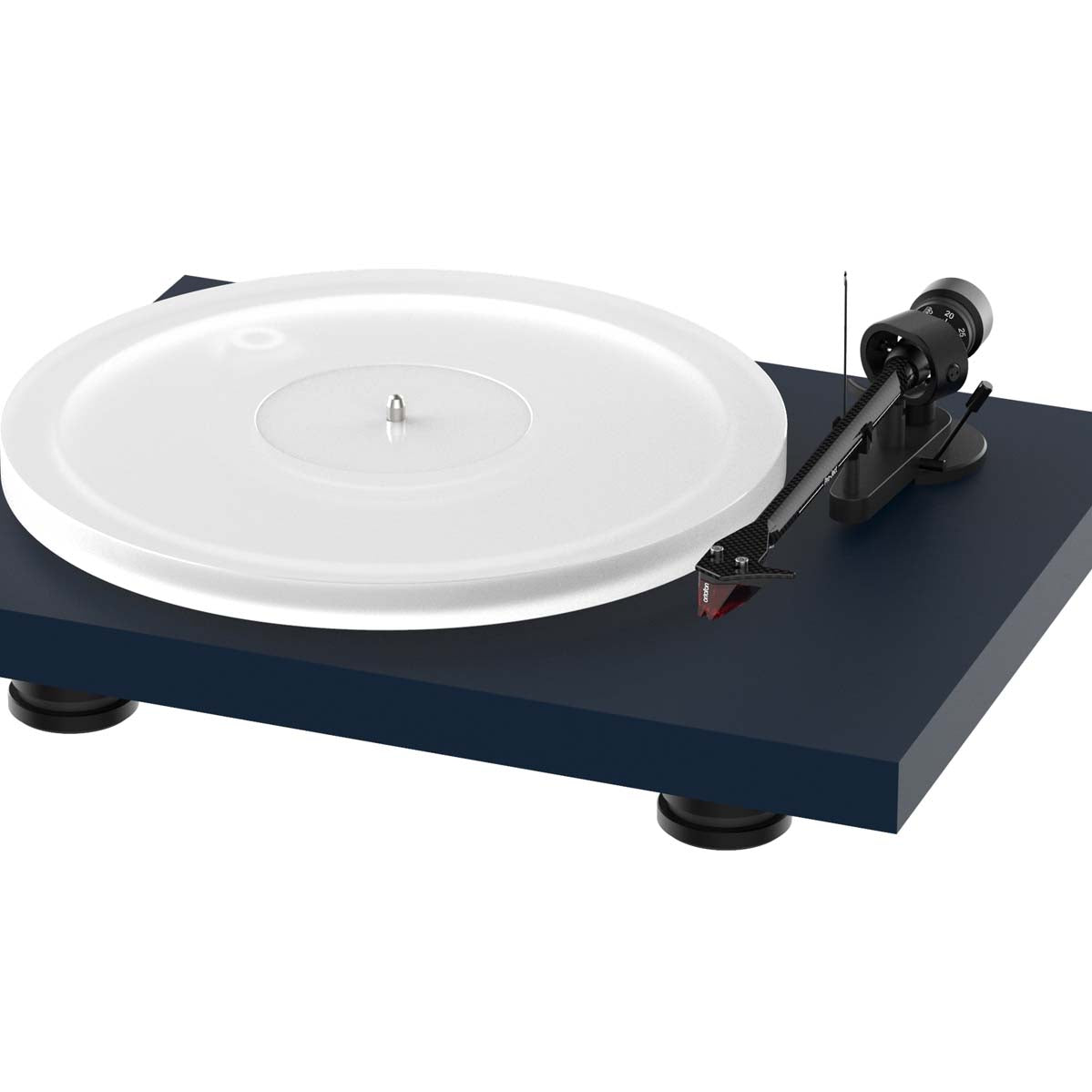 Pro-Ject Debut Carbon Evo + Acryl It 2M Red Cartridge - Satin Steel Blue