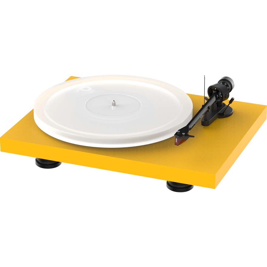 Pro-Ject Debut Carbon Evo + Acryl It 2M Red Cartridge - Satin Golden Yellow