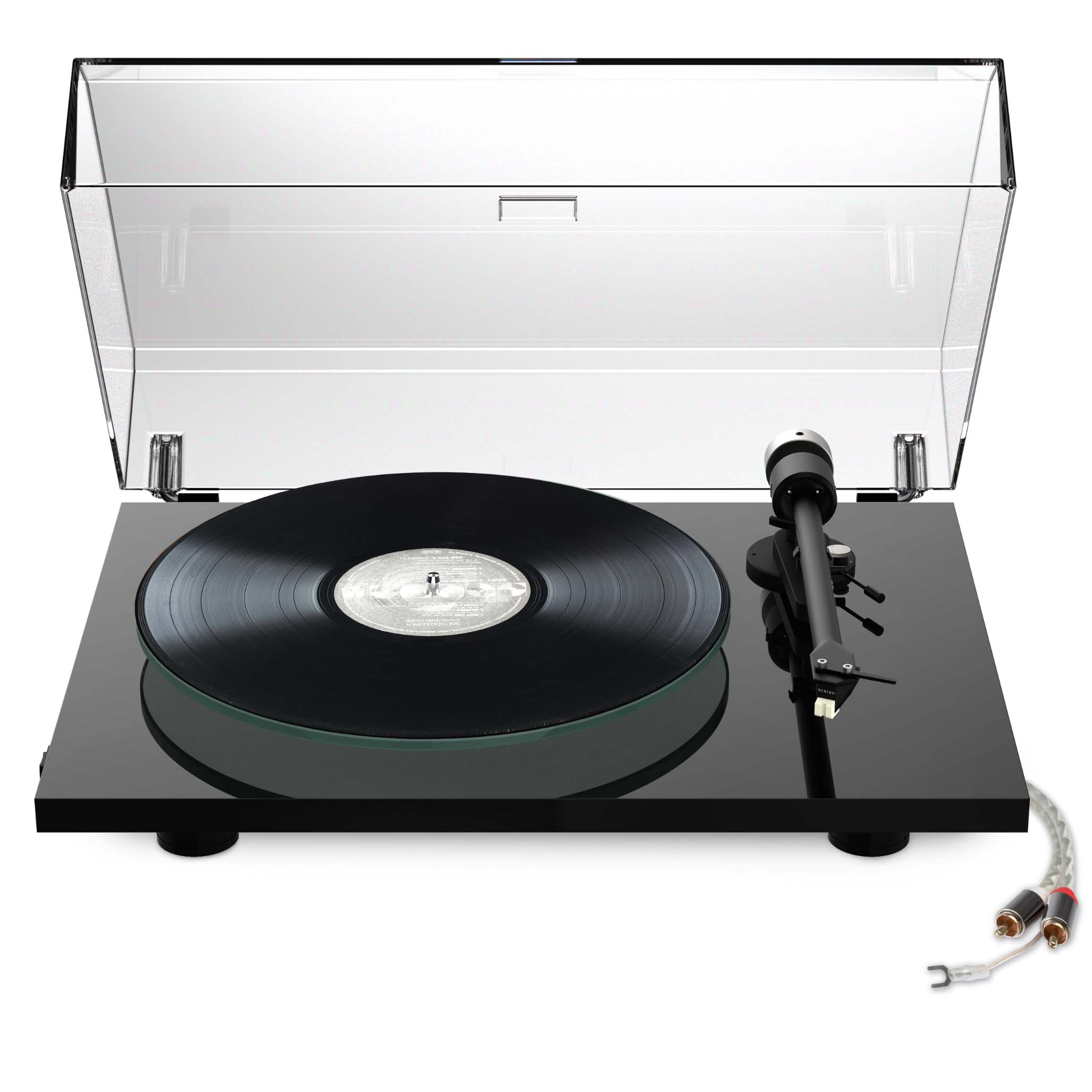 Pro-Ject T2W Turntable with Ortofon 2M Red Cartridge - High Gloss Black