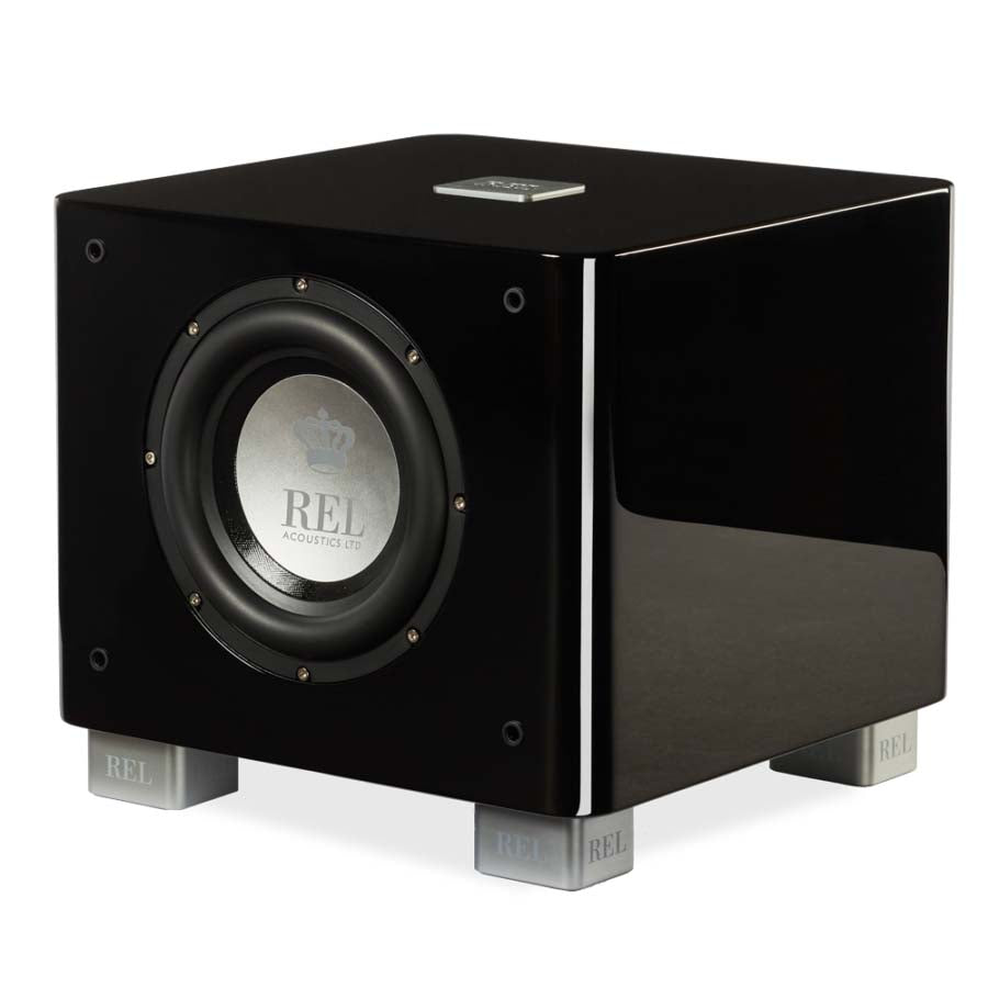 REL T/7x 8" 200w Active Subwoofer - Gloss Black