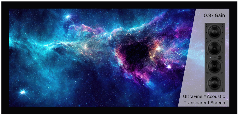 Helsyn Nebula 2.35:1 Woven Acoustically Transparent Fixed Frame Projector Screen