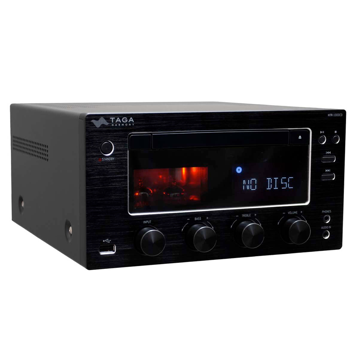 TAGA Harmony HTR-1000CD v.2 Hybrid Stereo DAB+ FM CD Receiver - Black