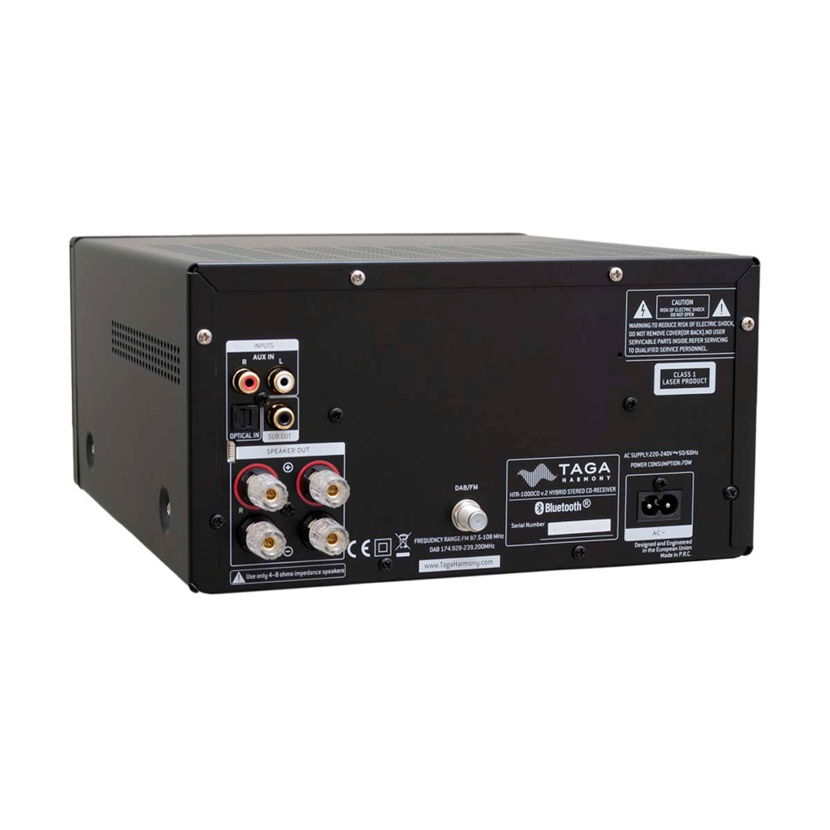 TAGA Harmony HTR-1000CD v.3 Hybrid Stereo DAB+ FM CD Receiver - Black