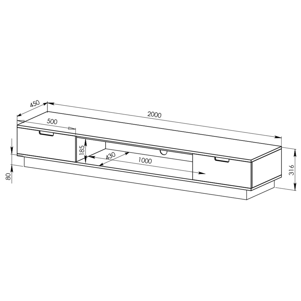 RVM Delux Lowline TV Unit