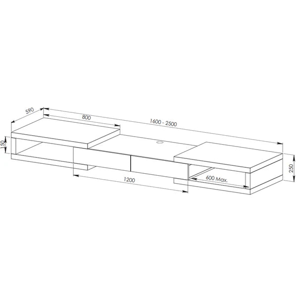 RVM Split Lowline TV Unit