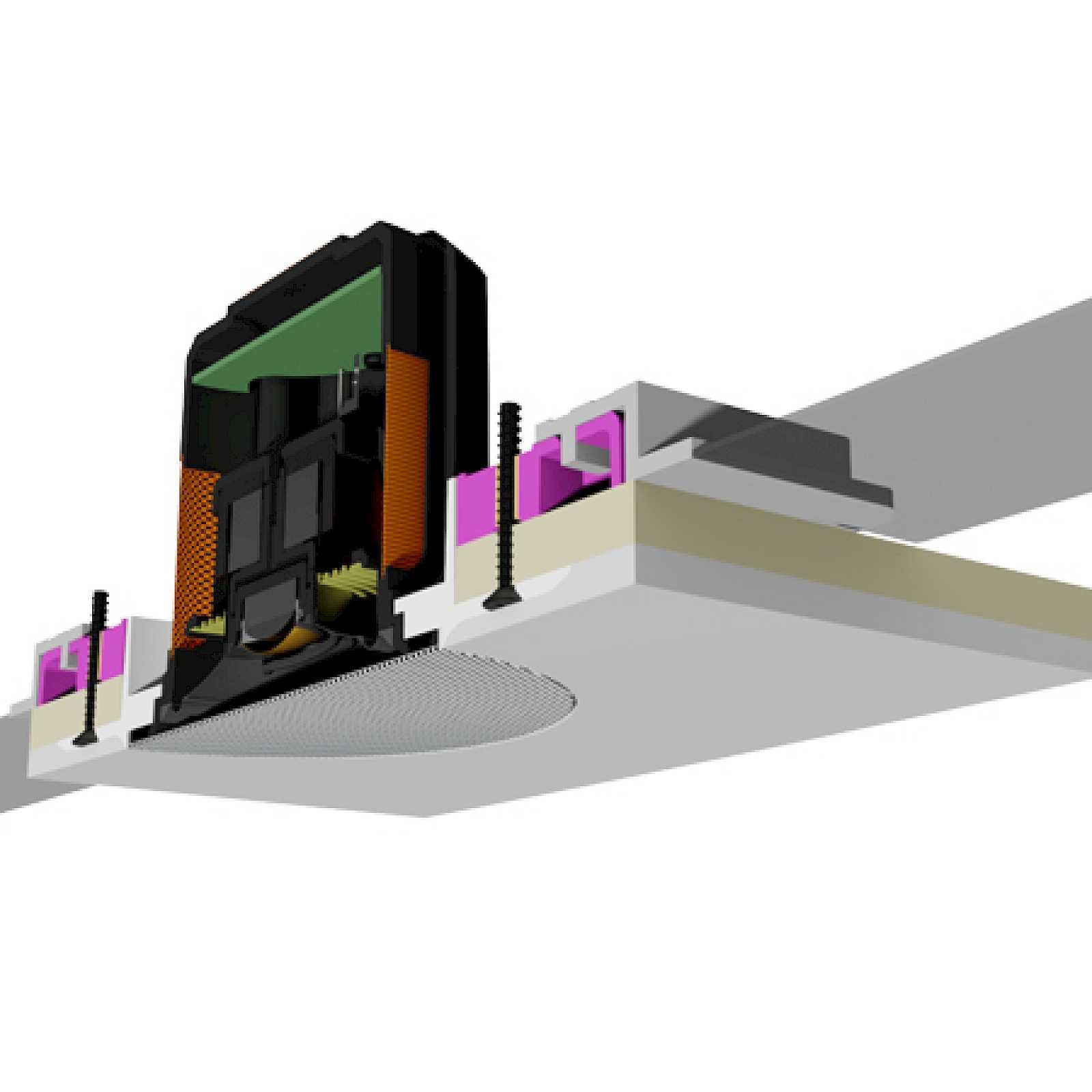 Monitor Audio Pre-Construction Flush Fit Kit with Grille