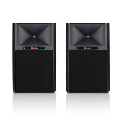 JBL Studio 4305P Active Speakers - Black | Walnut