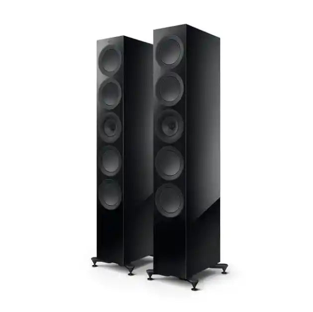 KEF R11 Meta 5-Drivers 3-Way Floorstanding Speakers - Gloss Black | Gloss White | Walnut