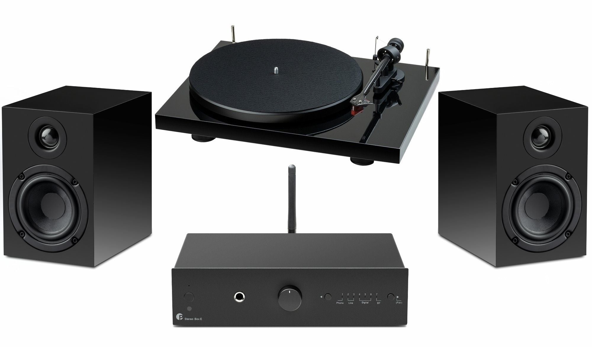 Pro-Ject Debut Carbon CLASSIC / Stereo Box E / Speaker Box 5 E System - Black