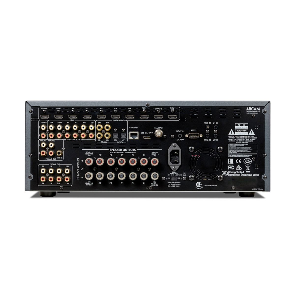 Arcam FMJ AVR390 Atmos AV Receiver - The Audio Experts