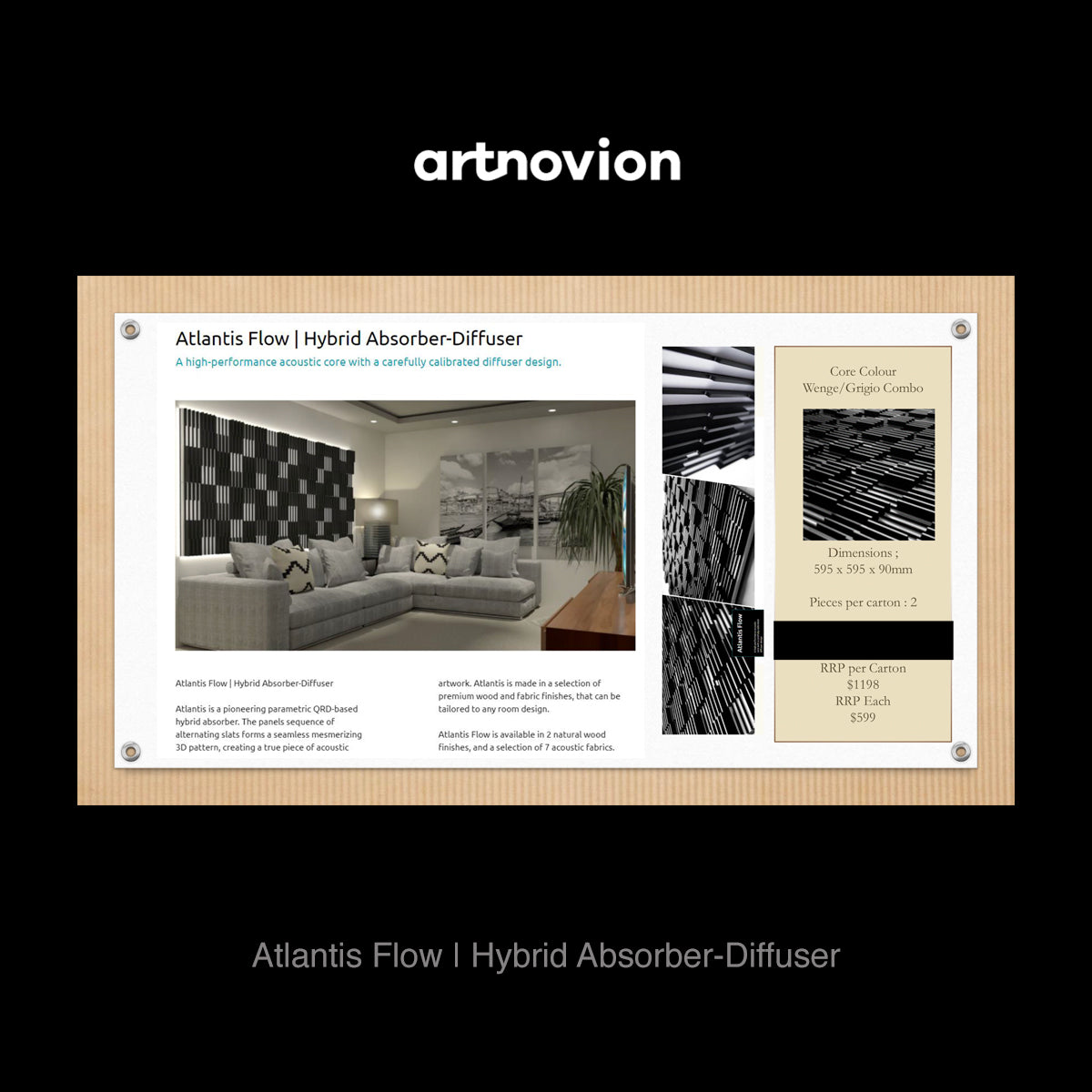 Artnovion Atlantis Flow | Hybrid Absorber-Diffuser Starter Pack - The Audio Experts