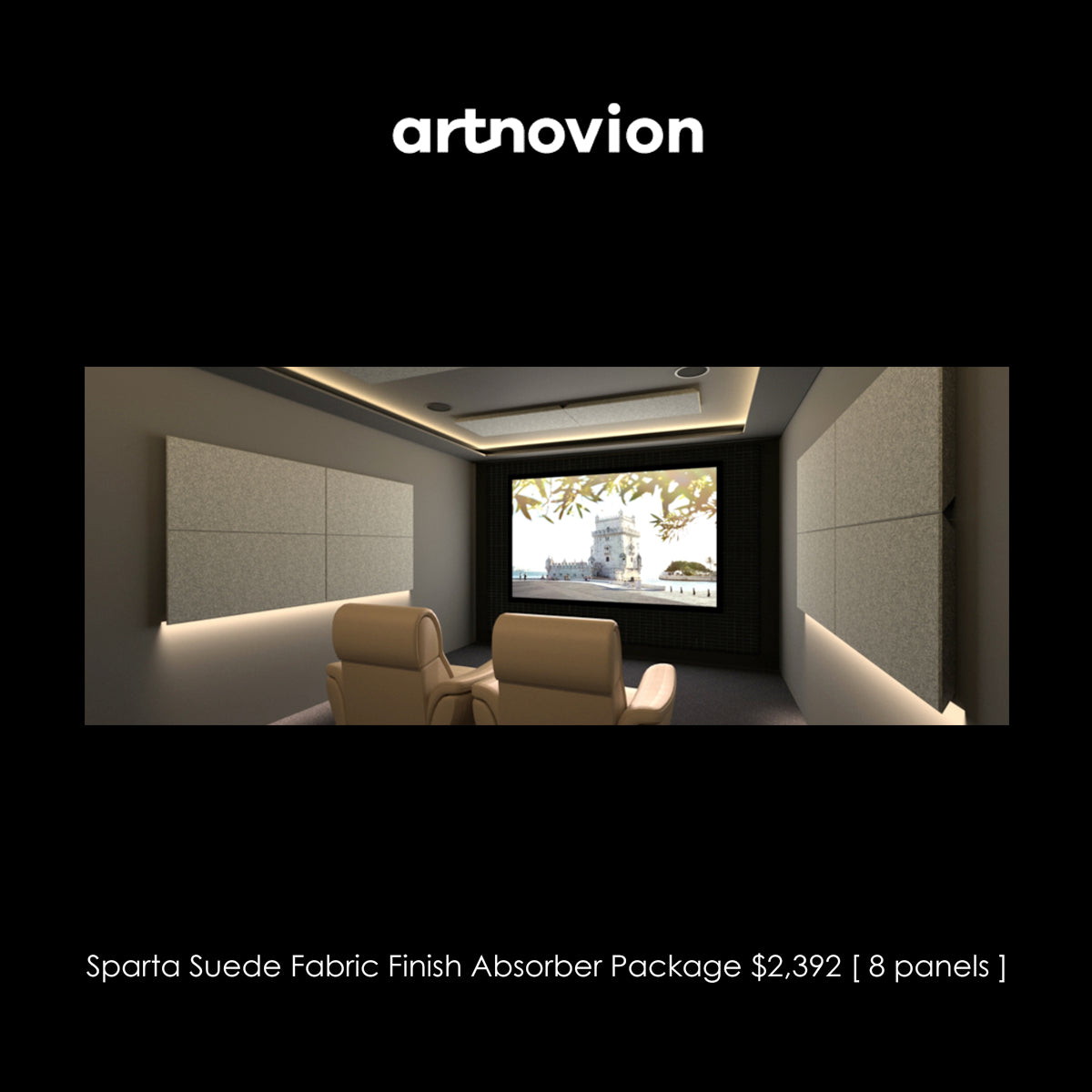 Artnovion Sparta Suede Fabric Finish Absorber Starter Pack - The Audio Experts