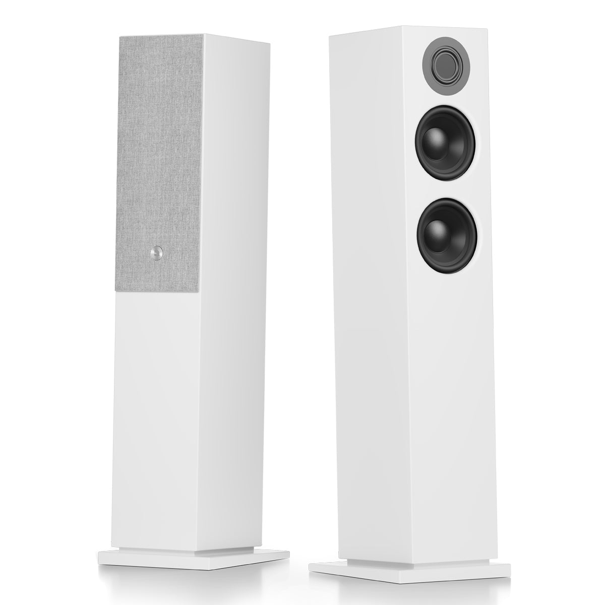 Audio Pro A48 Active Tower Speakers - White - The Audio Experts