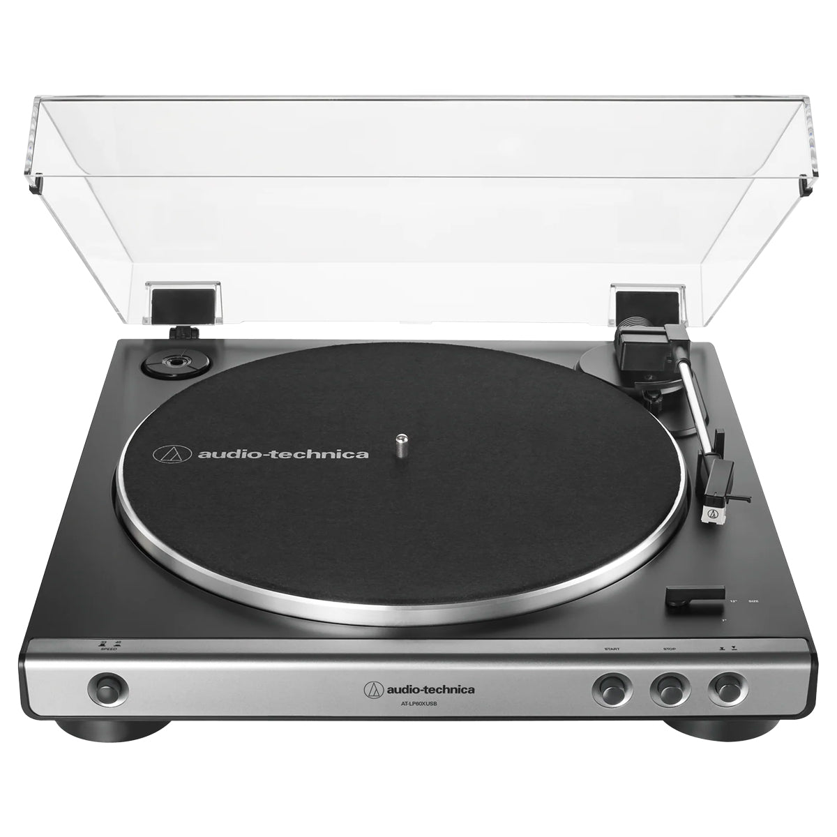 Audio Technica AT-LP60xUSB Fully Auto BD turntable with USB - Gun Metal - The Audio Experts
