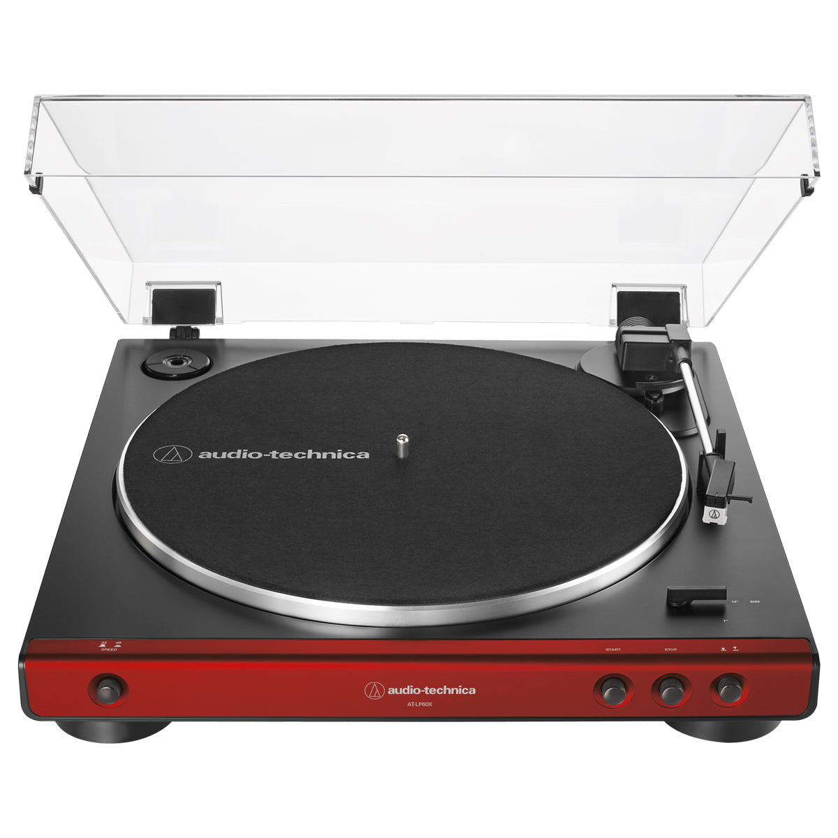 Audio Technica AT-LP60x Standard BD Turntable - Red - The Audio Experts