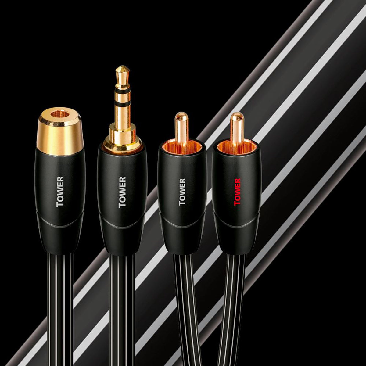 Audioquest RCA/3mm Interconnect Cables - TOWER - The Audio Experts