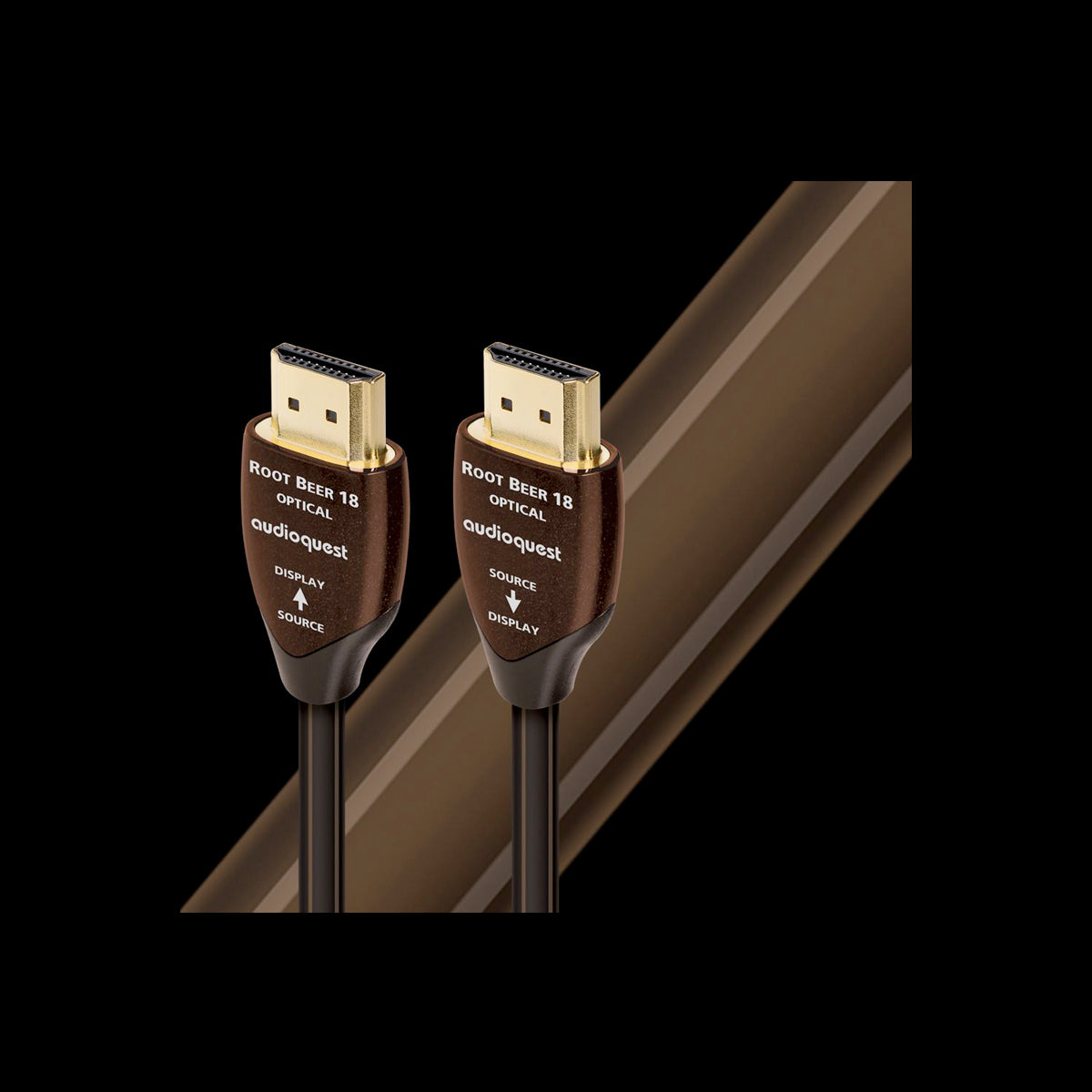Audioquest HDMI 18G AOC Cable - ROOT BEER - The Audio Experts