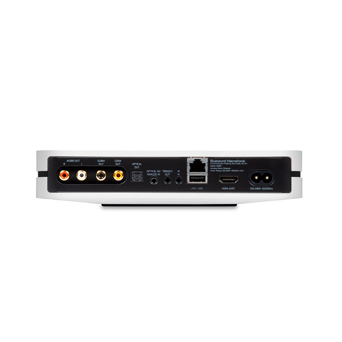Bluesound NODE (N130) Wireless Multi-Room Hi-Res Music Streamer - White - The Audio Experts