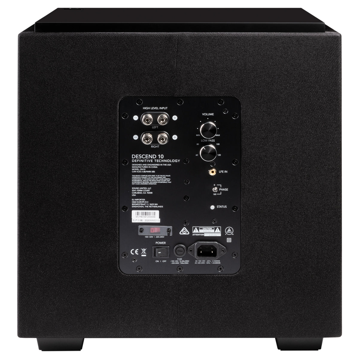Definitive Technology DN10 Powered 10" active subwoofer - The Audio Experts