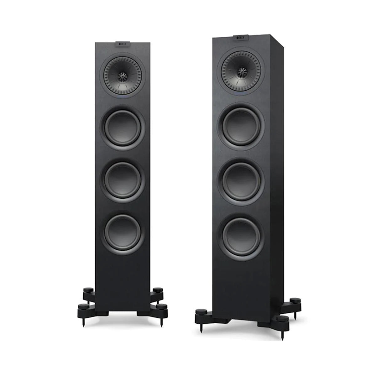 KEF Q550 Floorstanding Speakers with Grills - Black - The Audio Experts