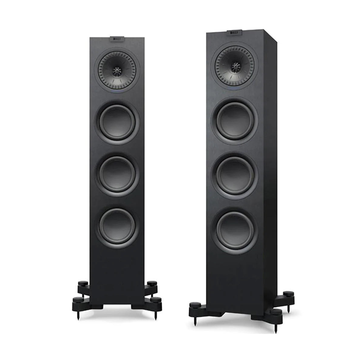 KEF Q750 Floorstanding Speakers with Grills - Black - The Audio Experts