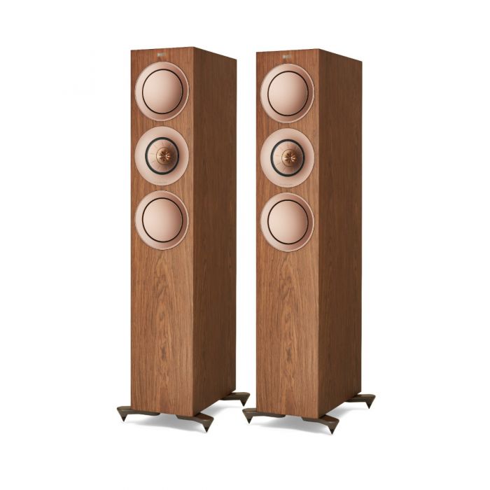 KEF R7 Floor Standing Speakers - Walnut - The Audio Experts
