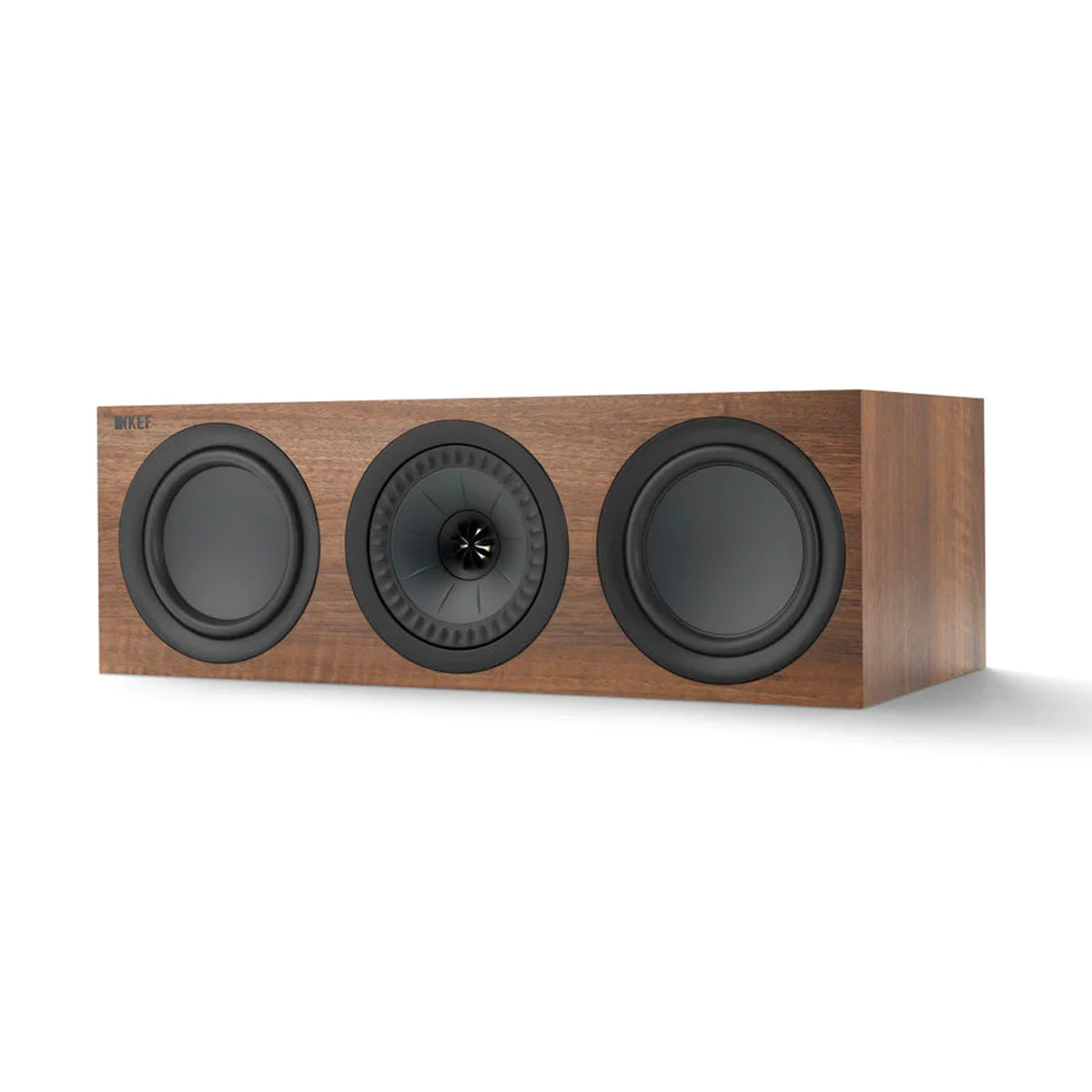 KEF Q650C Centre Speaker with grill - Walnut - The Audio Experts