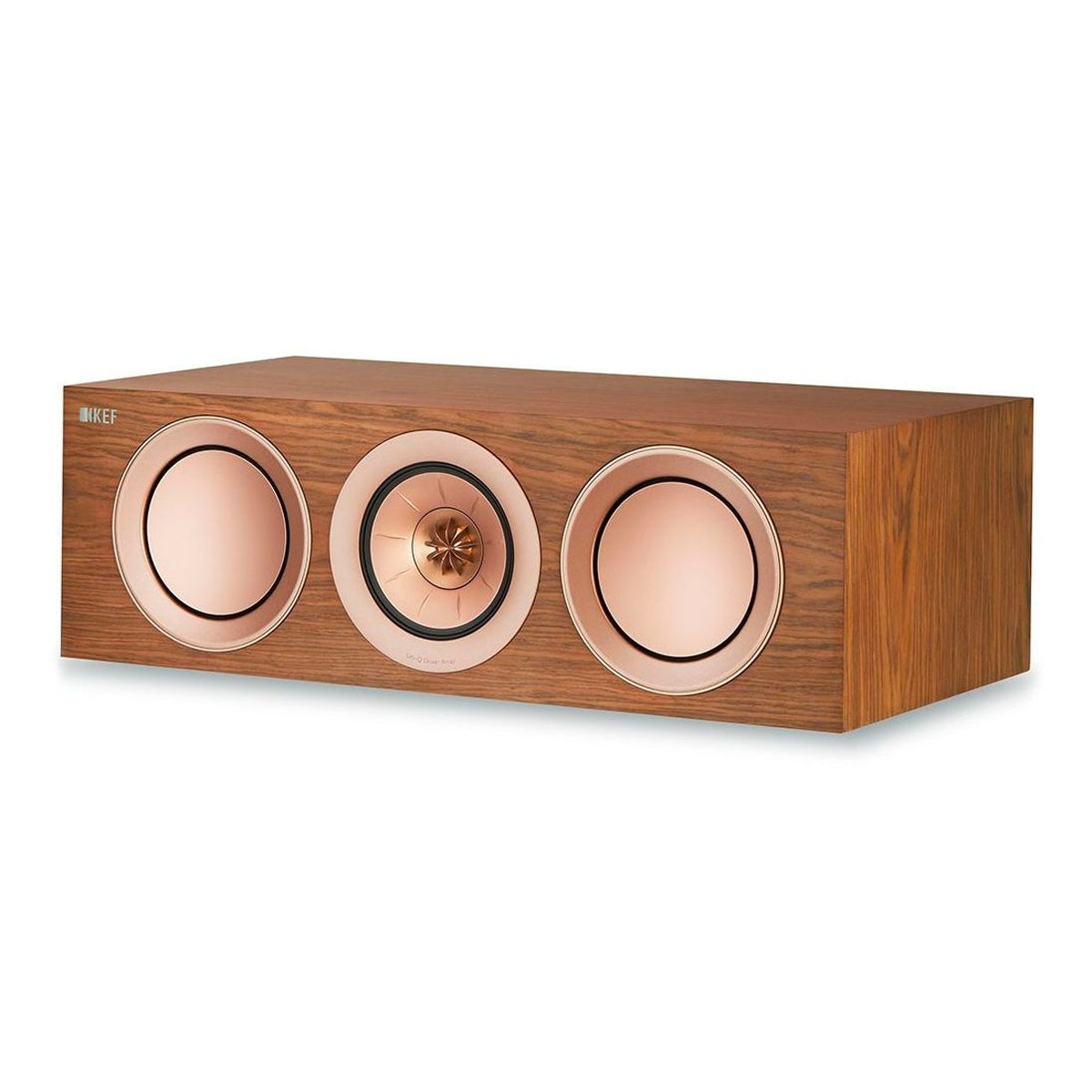 KEF R2 Centre with Grill - Walnut - The Audio Experts