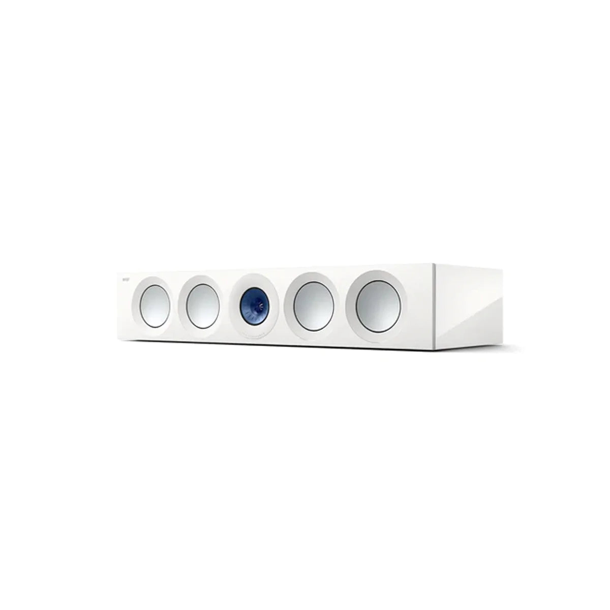 KEF Reference 4 Meta Centre speaker - Gloss White/Blue - The Audio Experts