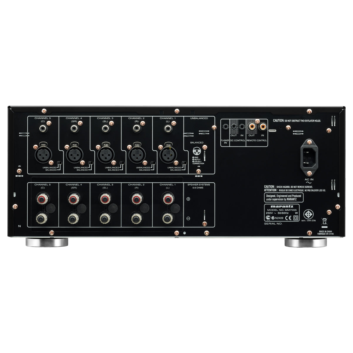 Marantz MM7055 5-Channel AV Power Amplifier Black - The Audio Experts