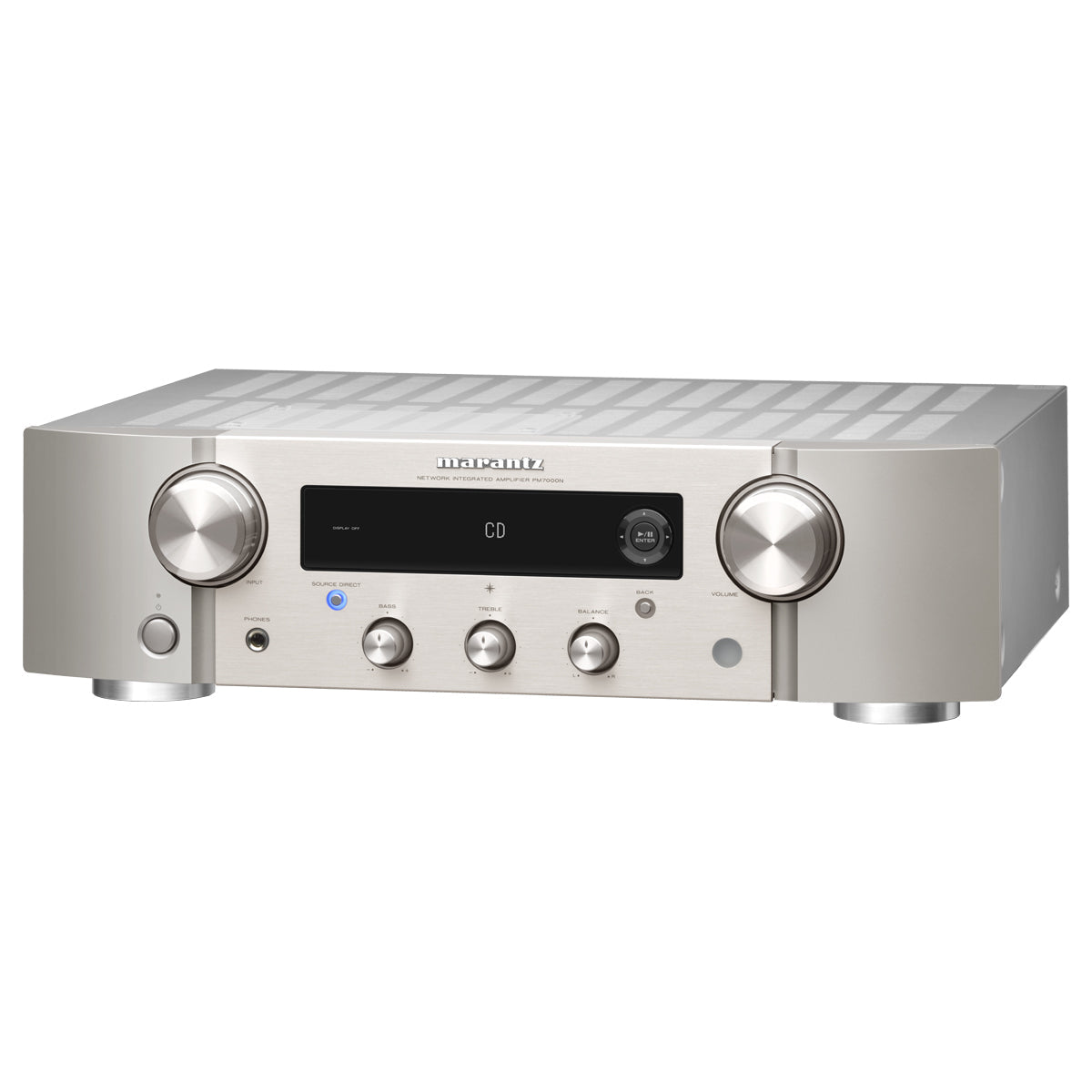 Marantz PM7000N 60W Integrated Amplifier with Heos Silver/Gold - The Audio Experts