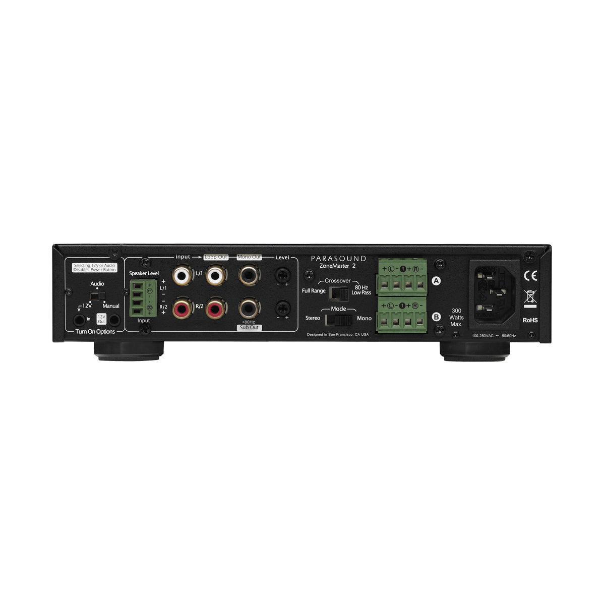 Parasound ZONE MASTER ZM2 High Powered Multi Channel - The Audio Experts