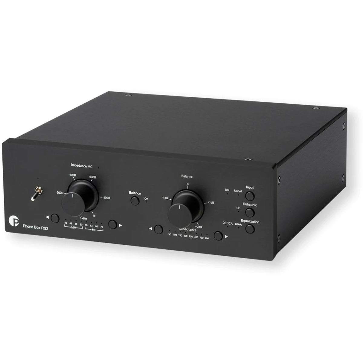 Pro-Ject Phono Box RS2 Phono Preamplifier - Black - The Audio Experts