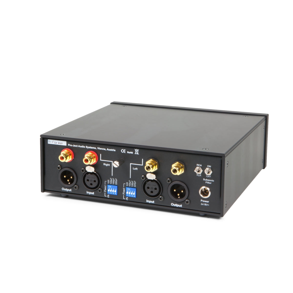 Pro-Ject Phono Box RS Phono Preamplifier - Black - The Audio Experts