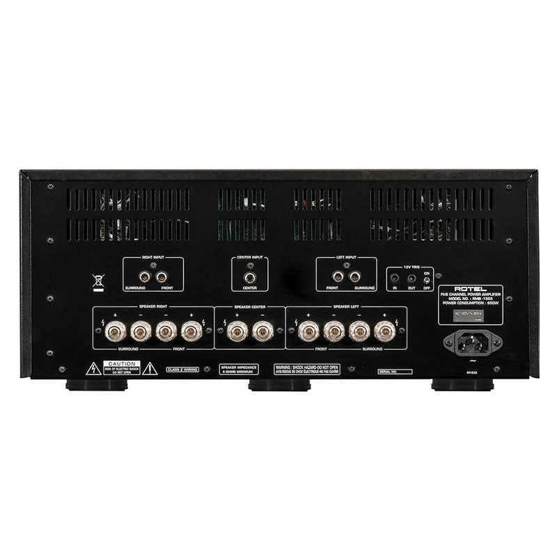 Rotel RMB-1555 Multichannel Power Amplifier - Black (ETA Feb 2023) - The Audio Experts