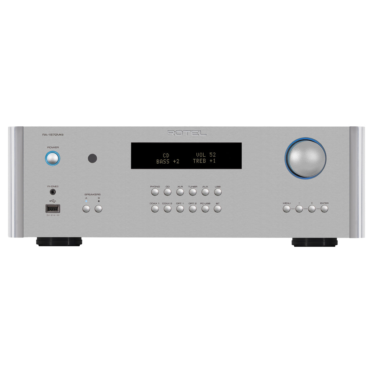Rotel RA1572 MKII Integrated Amplifier - Silver - The Audio Experts
