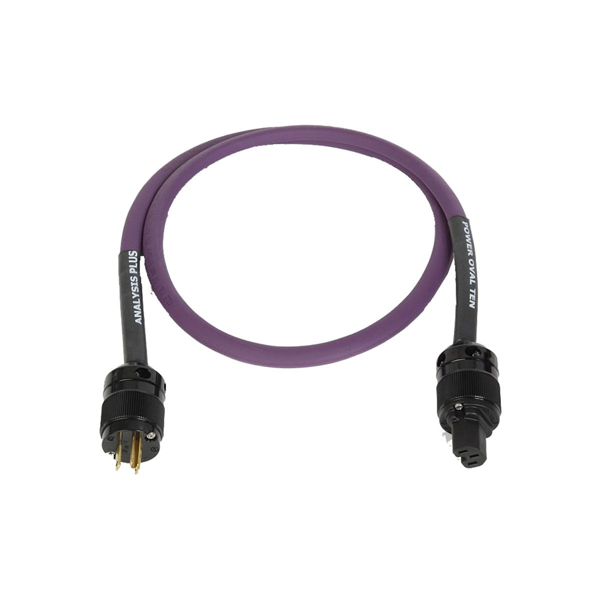 Analysis Plus Power Oval 10 Purple Furutech Gold Plug - The Audio Experts
